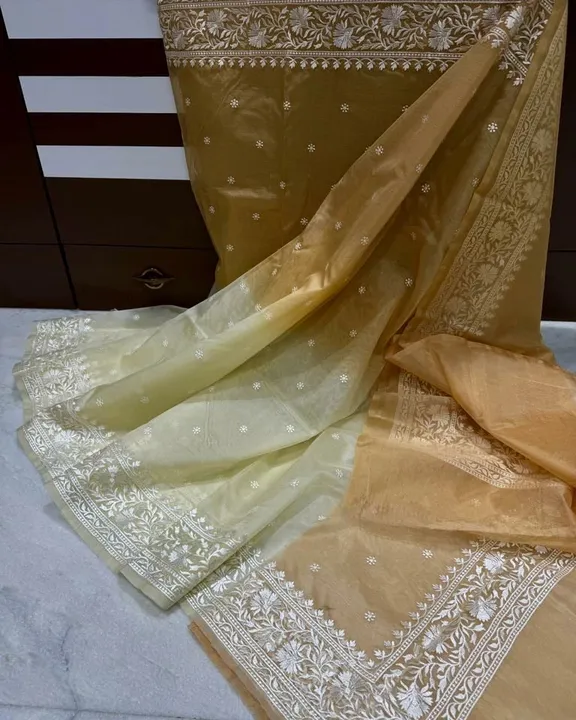 Cora Embroidery Saree uploaded by business on 1/10/2024