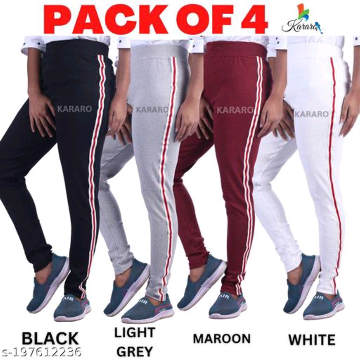Women's Pack of 4 Multicolor Trackpants  uploaded by business on 1/10/2024