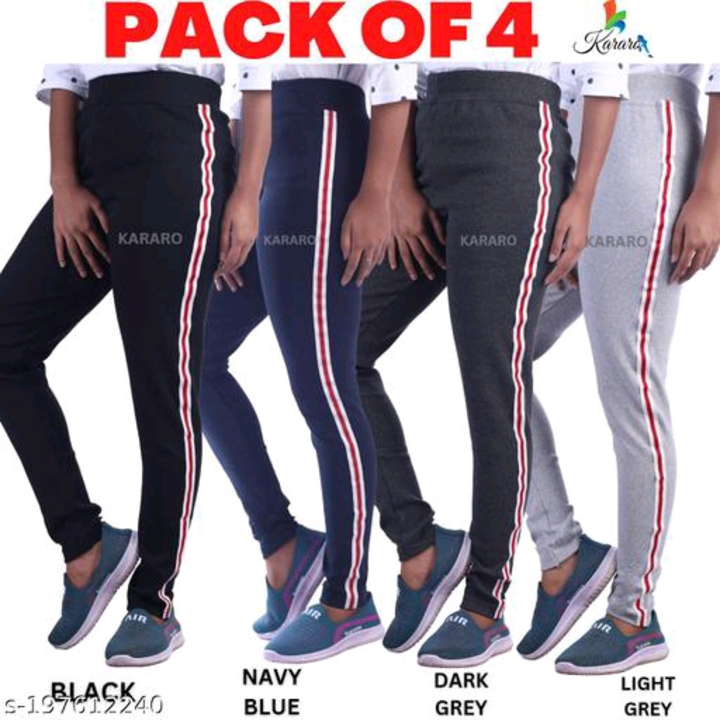 Women's Pack of 4 Multicolor Trackpants  uploaded by Vaishali retailer  on 1/10/2024