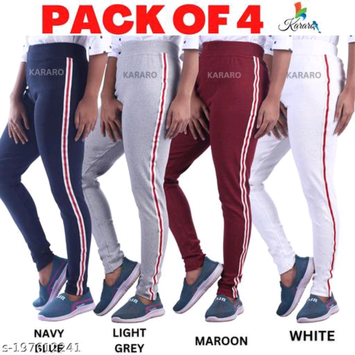 Women's Pack of 4 Multicolor Trackpants  uploaded by Vaishali retailer  on 1/10/2024