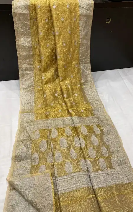 Banarasi Tissue Crush Silk Saree  uploaded by business on 1/10/2024