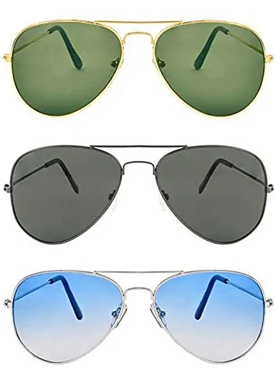 DEBONAIR new Collection Men's Sunglasses Black, Blue & Green Combo pack of 3

 uploaded by business on 7/18/2020