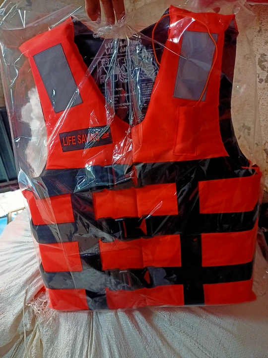 Orange adult life jacket  uploaded by Faiz safety point on 1/10/2024