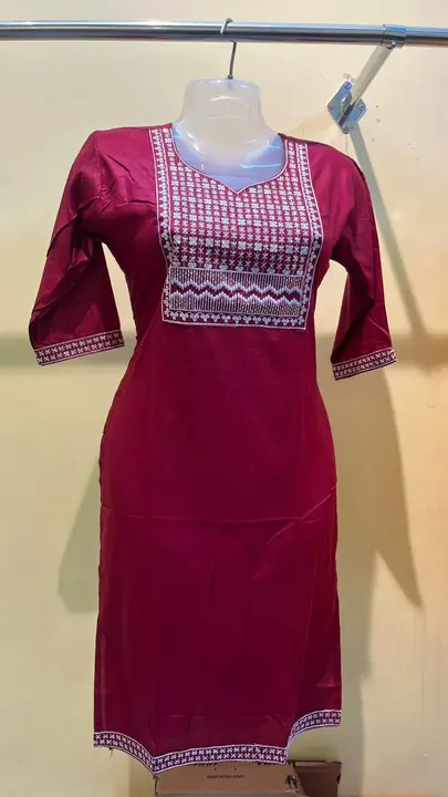 Cotton Embroidery Kurti 42" length  uploaded by DAS TRADER'S  on 1/11/2024