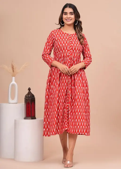 Cotton Long Kurtis  uploaded by Indiana Creations  on 1/11/2024