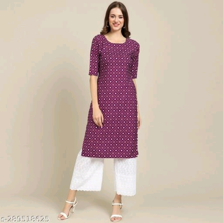 Post image Hey! Checkout my new product called
Catalog Name:*Aakarsha Petite Kurtis*
Fabric: Crepe
Sleeve Length: Short Sleeves
Pattern: Printed
Co.