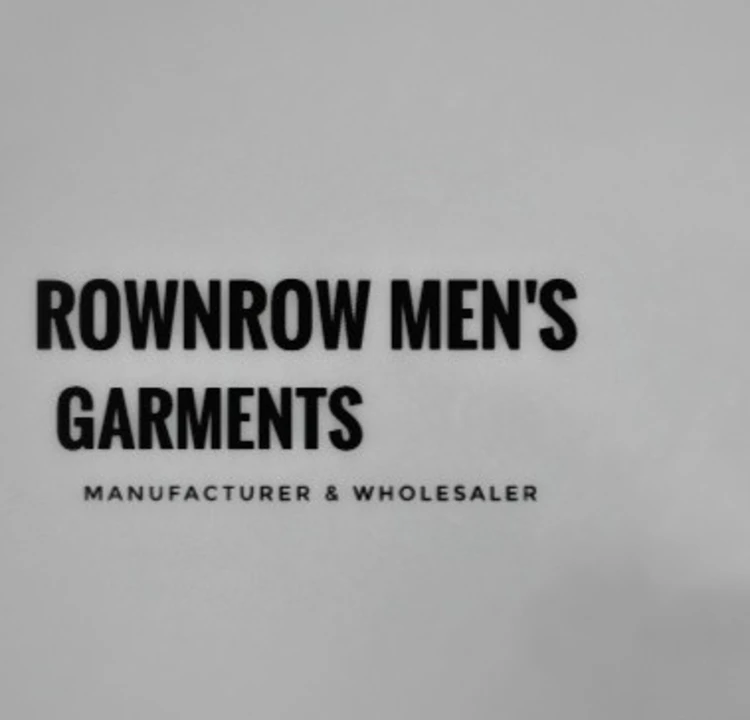Post image ROWNROW MENS GARMENTS has updated their profile picture.
