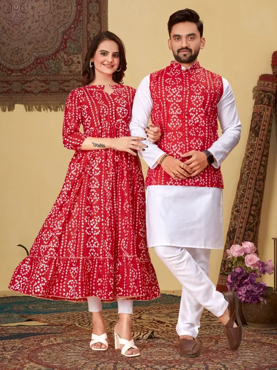 Couple coty kurta payjama set uploaded by Shree Fashion Hub on 1/12/2024