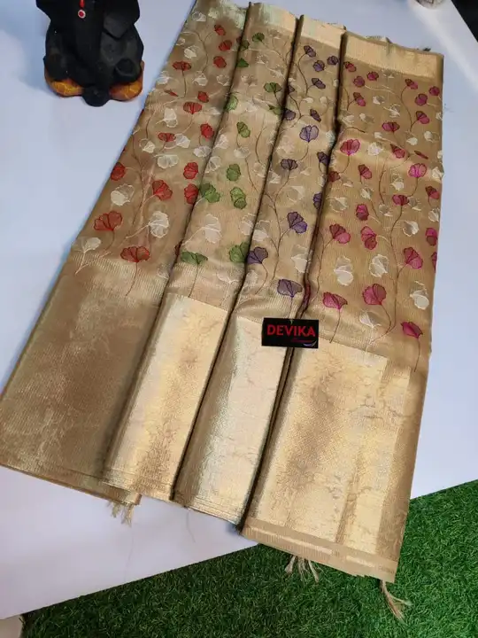 TISSUE Embroidery  uploaded by M.S Silk Saree on 1/12/2024