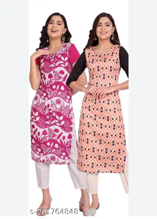 Only Kurti For Girl's 

*400 PC's Only*

ALL FULL SLEVE

FEBRIC - AMERICAN CREPE

SIZE - M TO XXL MI uploaded by Krisha enterprises on 1/12/2024