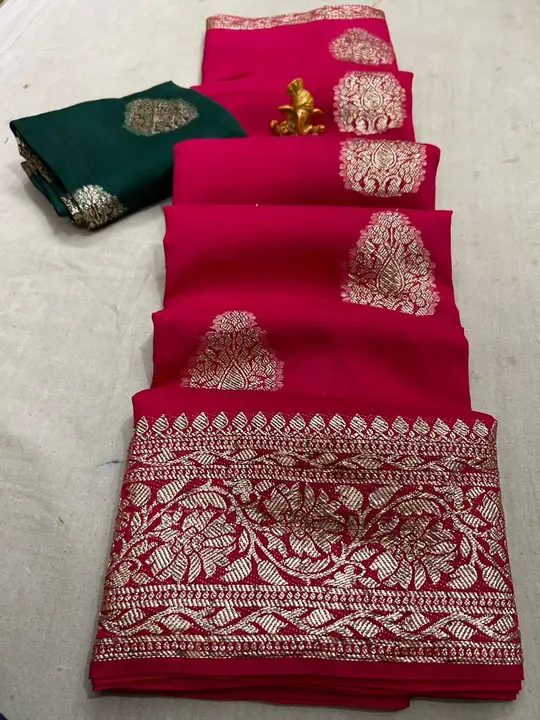 9983344462.  Today sale price 
*Summerspecialsaree*  

*beautiful color combination Saree for all la uploaded by Gotapatti manufacturer on 1/12/2024