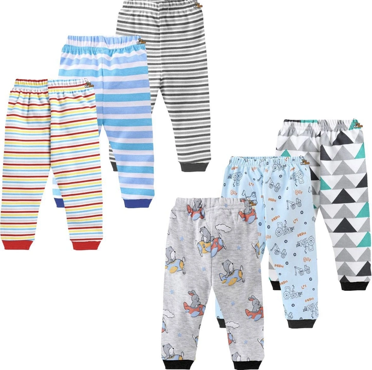 Post image Multicolour Cute print for baby boys pant with rib
