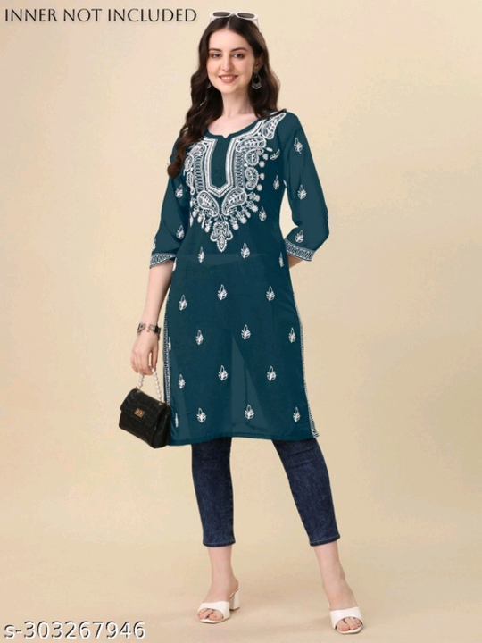 Aakarsha Drishya Kurtis
Name: Aakarsha Drishya Kurtis
Fabric: Georgette
Sleeve Length: Three-Quarter uploaded by business on 1/13/2024