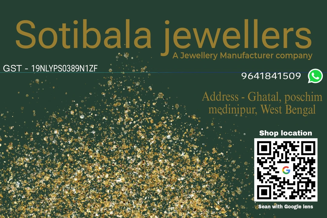 Visiting card store images of Sotibala jewellers 