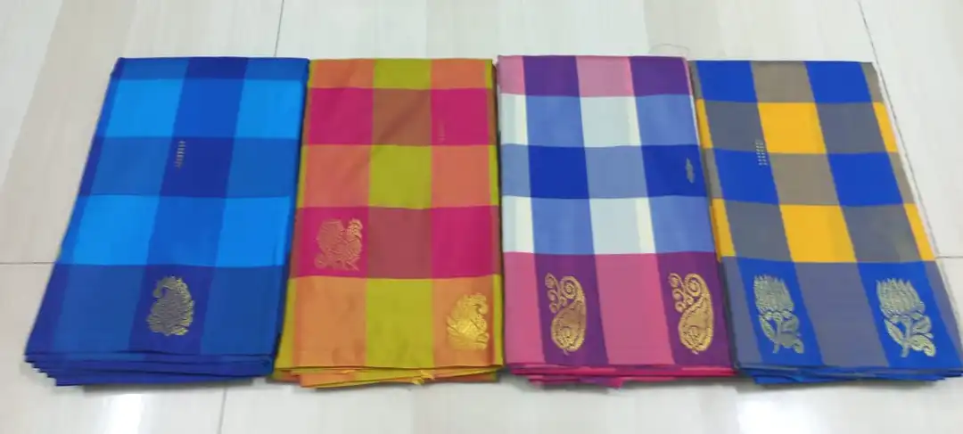 semi multi check sarees  uploaded by business on 1/13/2024