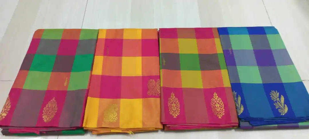 multi check with turning butta  uploaded by Banashankari SILK and sareees  on 1/13/2024