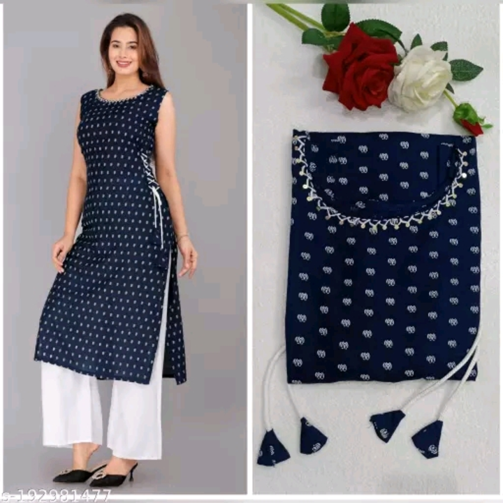 Trendy Stylish Printed Kurti
Name: Trendy Stylish Printed Kurti
Fabric: Rayon
Sleeve Length: Sleevel uploaded by Women's clothing Shop  on 1/13/2024