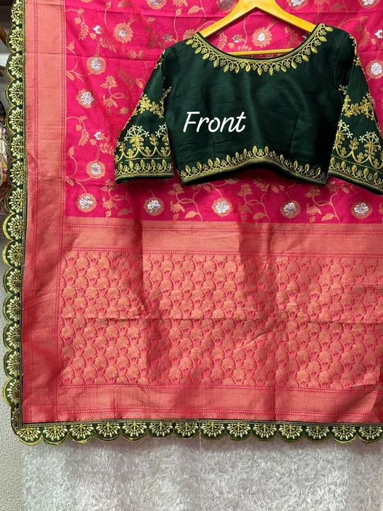 Rich zari all over mina concept rich embroidery lace work uploaded by Suyukti Creation on 1/13/2024