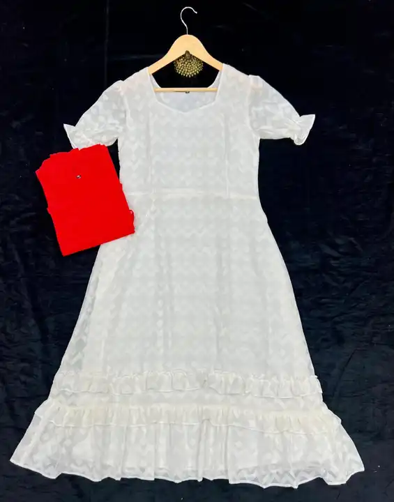 Georgette Maxi Dress... Whatsapp 9830750023 uploaded by Krasiv on 1/14/2024