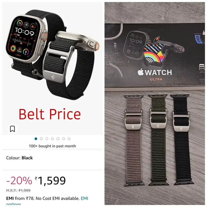 Post image Series  ultra 2 watch with spigen original  belt edition 

PRODUCT  ID BH2 

PRICE  2000