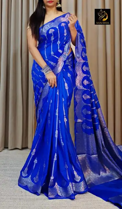 Georgette  uploaded by M.S Silk Saree on 1/15/2024