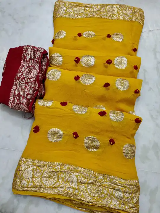 9983344462.  💖💖new Launching💖💖🥰🥰🥰🥰🥰🥰😍



🥰🥰big sele pure Georgette jaipuri die with bea uploaded by Gotapatti manufacturer on 1/15/2024