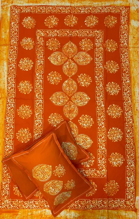 *Hand Block Printed Wax Batik Single Bed With 2 Pillow Covers*

*Size - 60*90 In Inch - 5 - 7.5 In F uploaded by business on 1/15/2024