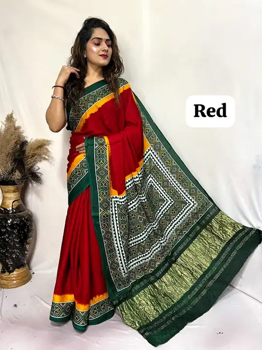Modal silk plain dye saree uploaded by Arihant Bandhani's on 1/16/2024