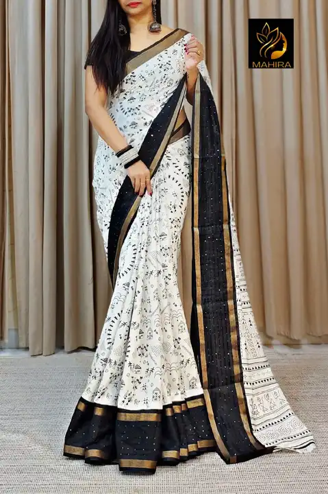 White saree uploaded by business on 1/16/2024