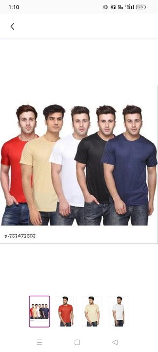 Round Neck T-shirts  uploaded by NRD Fashion Store on 1/16/2024