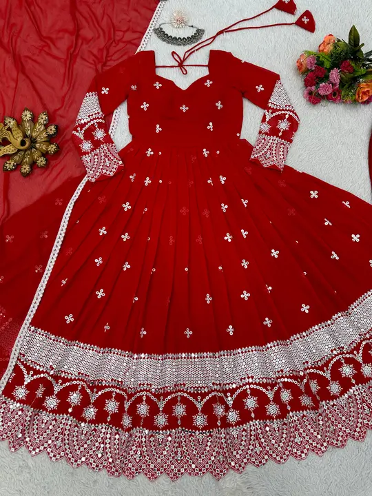Gown Dupatta set  uploaded by SWAGHOSH on 1/16/2024