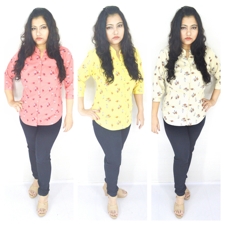 Set of 3 women cotton casual shirts uploaded by Maambe Wears on 1/16/2024