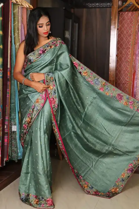 BHAGALPURI PURE TUSSUR SAREE uploaded by S.N.COLLECTIONS  on 1/16/2024
