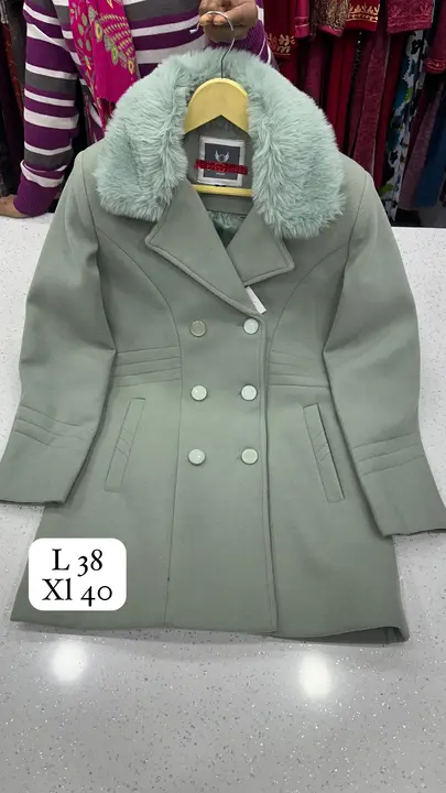 👆blazer collar furr, Heavy tweet fabric
Size on pic
 uploaded by Manish sales on 1/16/2024
