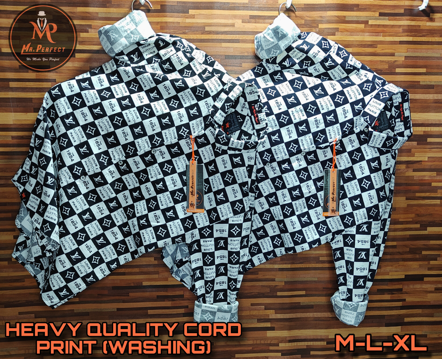 HEAVY QUALITY CORD PRINT (WASHING) uploaded by MR PERFECT GARMENTS on 1/16/2024
