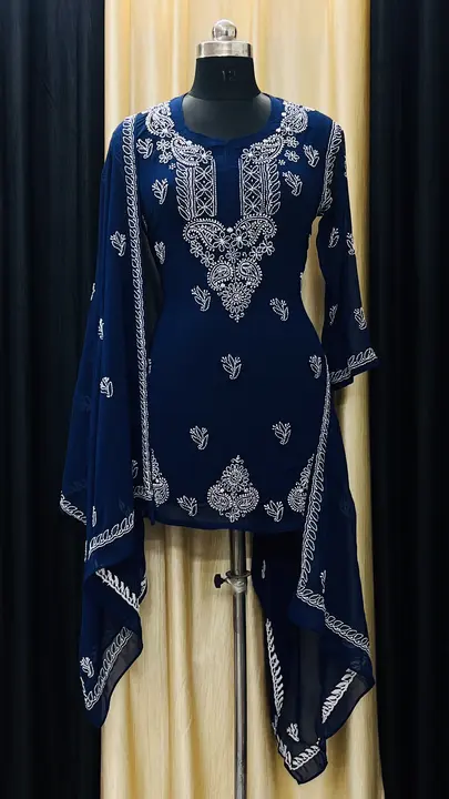 Short kurti dupatta sets uploaded by Fashionable Chikan Handikraft on 1/16/2024
