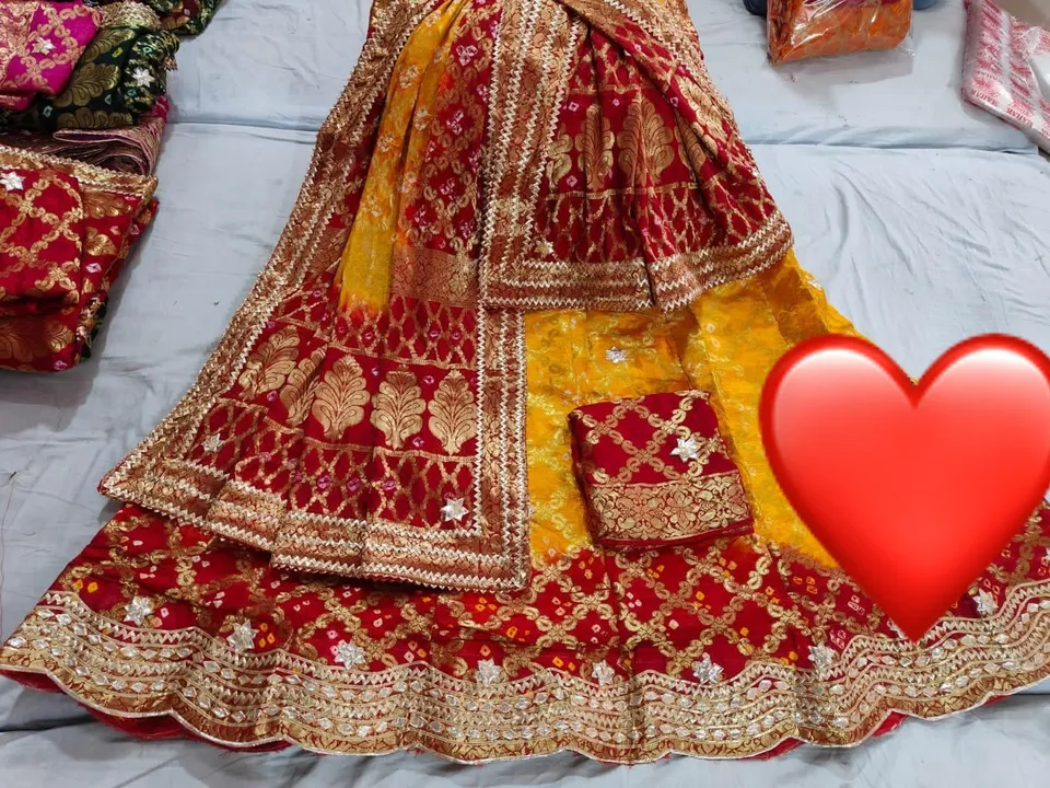 9983344462. NEW Ghadchola Lahenga**😍🥰💁‍♂️

*New collection for upcoming festivals and wedding sea uploaded by Gotapatti manufacturer on 1/16/2024