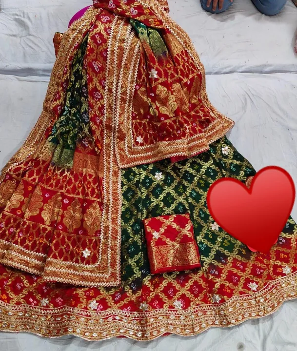 9983344462. NEW Ghadchola Lahenga**😍🥰💁‍♂️

*New collection for upcoming festivals and wedding sea uploaded by Gotapatti manufacturer on 1/16/2024