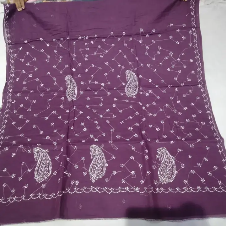 Chikan saree uploaded by Lcf crafts (lucknow Chikan factory) on 1/17/2024
