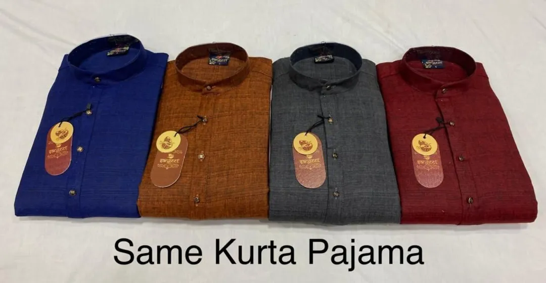 🎶🎶SANGEET KURTA PYAJAMA SET FOR MEN WITH BOX uploaded by Kushal Jeans, Indore on 1/17/2024