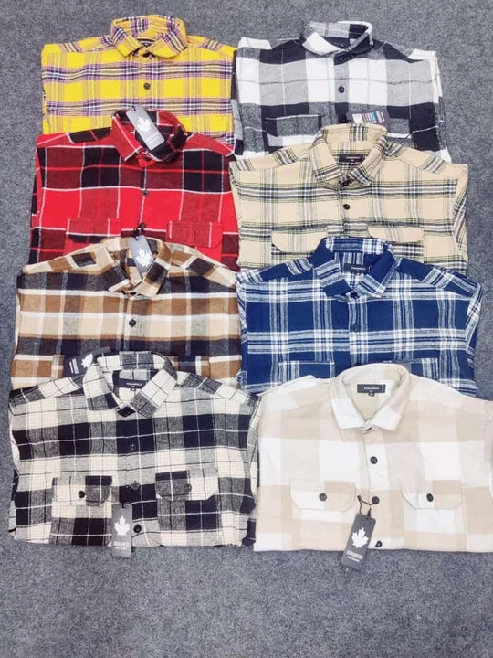 Heavy Brass Fabric Checks Shirts 👕 For Men  uploaded by Jeans Pants on 1/17/2024
