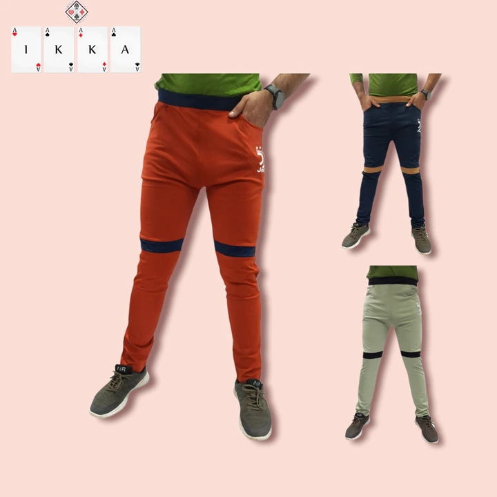 ♦️♣️1KKA♥️♠️ MENS SLIM FIT FOURWAY TRACKPANTS uploaded by Kushal Jeans, Indore on 1/17/2024
