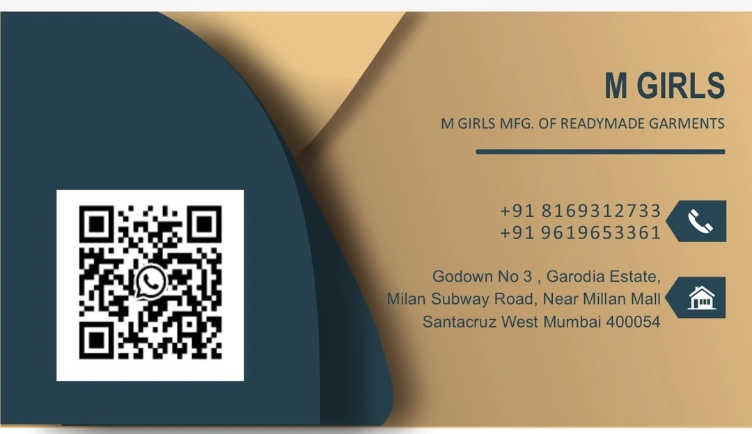 Visiting card store images of M GIRLS