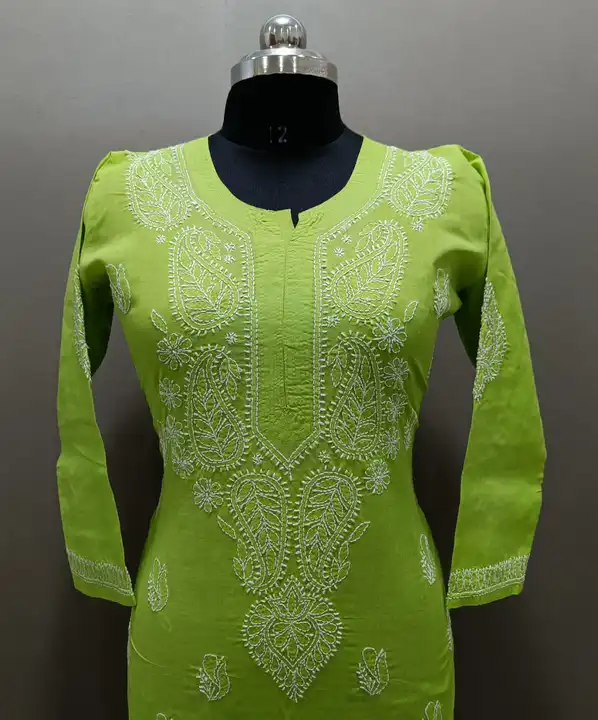 Kurti
Fabric cotton
Length 46
Size 38 to 42
Gala booti daman work. Contact no.  8318704348... uploaded by business on 1/18/2024