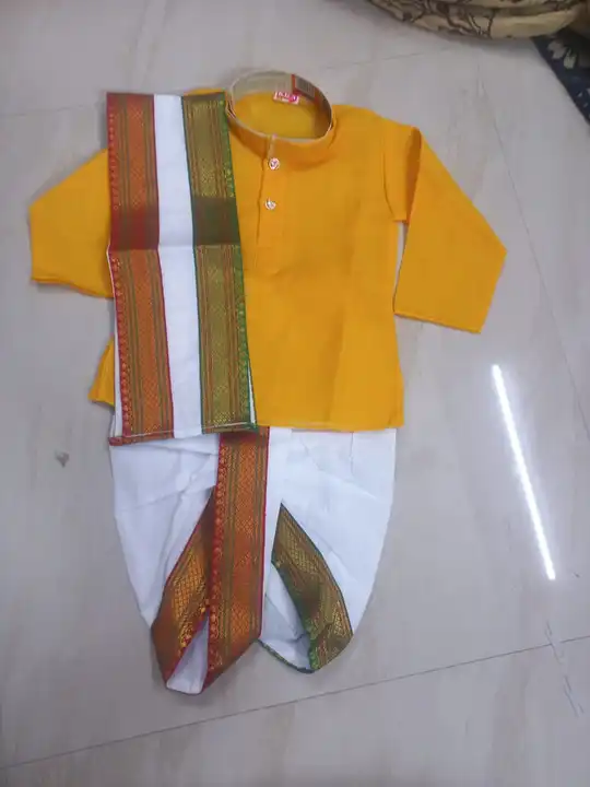 Kids dhoti punjabi set uploaded by K KAMAL DRESSES  on 1/18/2024