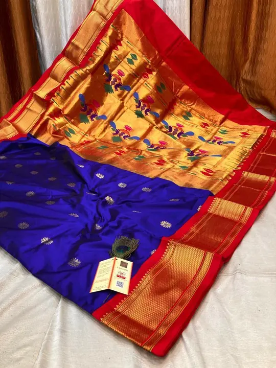 Kadiyal paithani pure handloom pure silk uploaded by SAMARTH PAITHANI WHAT'S UP 8087211077 on 1/18/2024