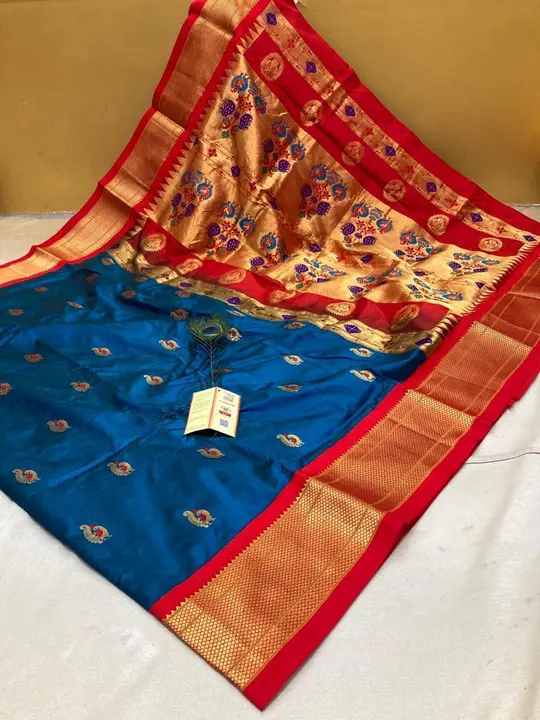 Kadiyal paithani pure handloom pure silk uploaded by SAMARTH PAITHANI WHAT'S UP 8087211077 on 1/18/2024