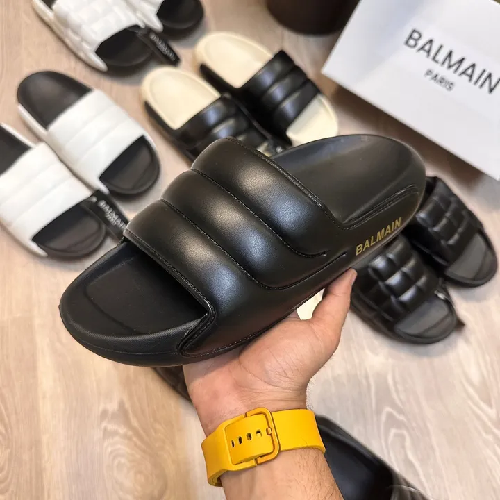 *PRODUCT NAME*: BALMAIN PARIS SLIDES

🔥Most Trending Sneaker For Men’s🔥

*QUALITY*:- Master Piece  uploaded by Wholesale shope on 1/18/2024