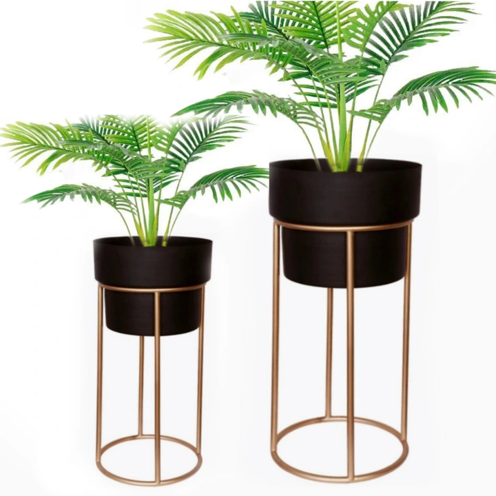 Metal iron outdoor indoor plant stand 20 inch by 25 inch uploaded by Neumark impex on 1/18/2024