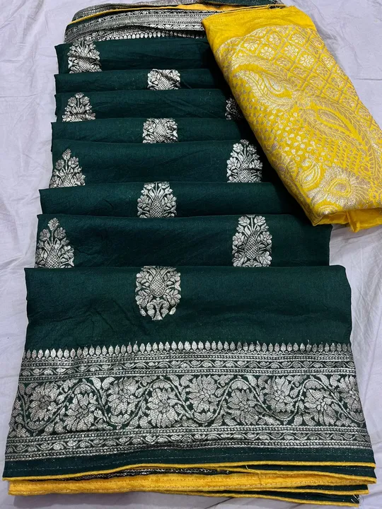 9983344462.  *jai shree shyam*
🥰🥰Original product🥰🥰


👉 Dola fabric with beautiful mx zari  bor uploaded by business on 1/18/2024